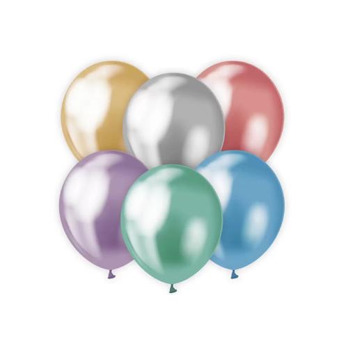 Palloncini metallizzati assortiti 25 pz | Palloncini colorati per feste e decorazioni