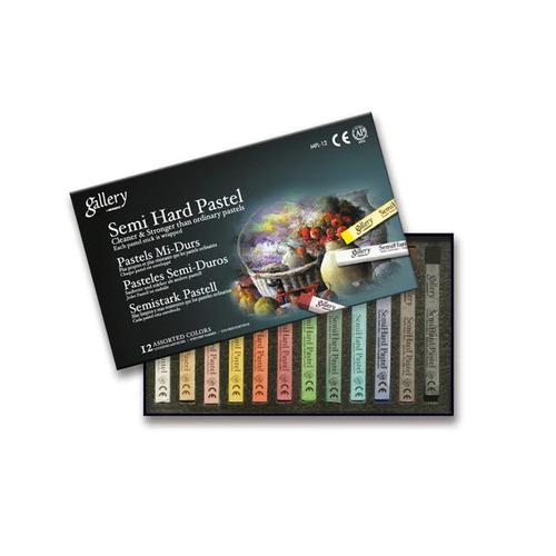 Pastelli Quadrati per Artisti Scatola 12 Pezzi Colori Assortiti