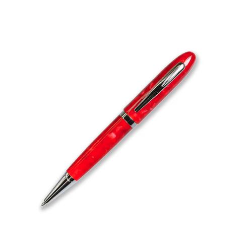 Penna a Sfera Campo Marzio "Acropolis Cherry Red" – Elegante, Fusto Rosso Ciliegia