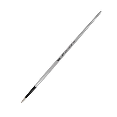 Pennello in setola Graduate tondo manico lungo mm 6,1/25,4 | Pennello tondo per stesure corpose, dettagli e pittura artistica