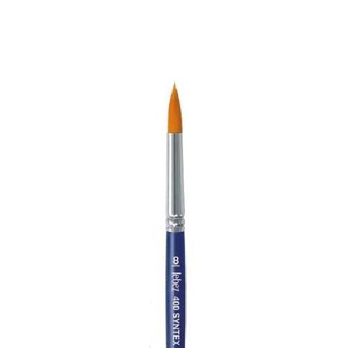 Pennello punta tonda n. 8 sintetico “Syntex Serie 400” | Pennello tondo versatile per dettagli e campiture morbide