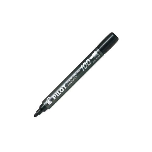 Pennarello Pilot SCA-100 Nero – Punta Tonda Permanente Multisuperficie