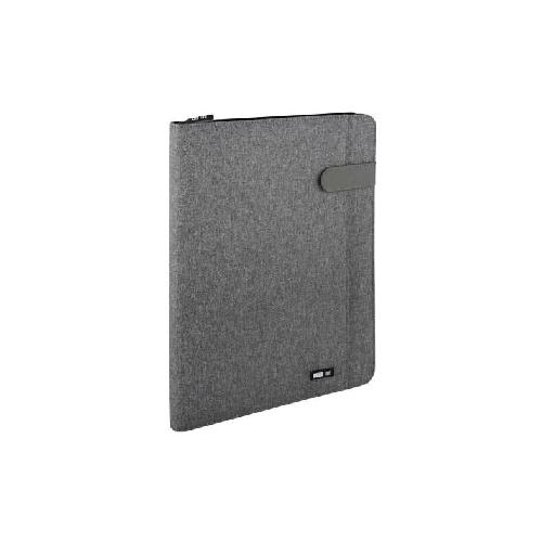 Portablocco City Time Flap A4 – Tessuto Tecnico Grigio con Zip, Tasca Esterna e Interni Organizzati