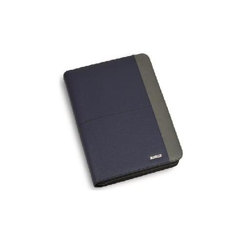 Portablocco A4 City Time – Similpelle Blu, Chiusura con Zip