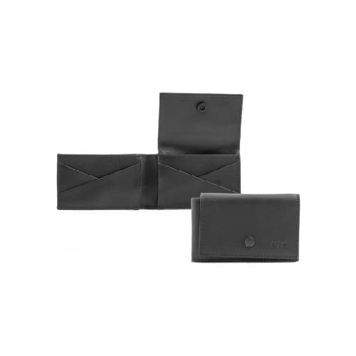 Porta Cards Nava Design "Metric" – Pelle Nera, Protezione RFID