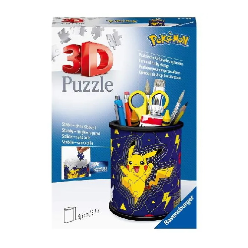 Pokémon Pikachu - Puzzle 3D Portapenne 54 Pezzi