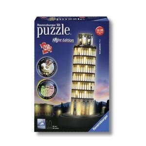 Torre di Pisa Night Edition - Ravensburger Puzzle 3D 216 Pezzi con Luci LED