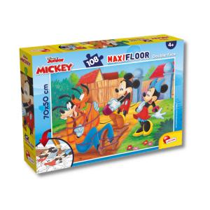 Topolino - Clementoni Puzzle MaxiFloor Double Face 108 Pezzi - Mickey Mouse