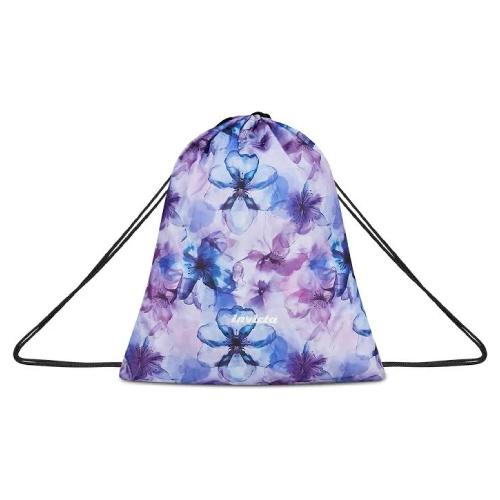 Sacca Invicta Slight Bag Grs Aqua Flowers