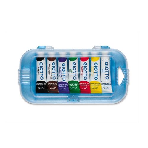 Giotto Tempera Tubo 7,5 ml Confezione 7 Pezzi – Colori a Tempera Vivaci e Coprenti per Scuola e Creatività