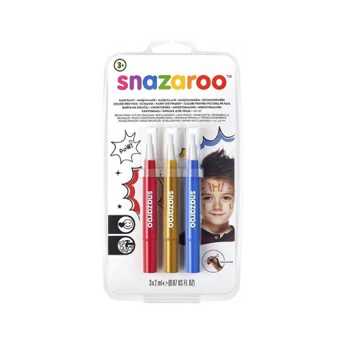 Colori per truccare il viso pennarelli a pennello “Avventura” | Make-up bambini