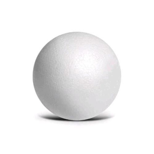Sfera polistirolo bianco espanso Ø 100 mm | Sfera in EPS leggera per decorazioni, modellismo e bricolage