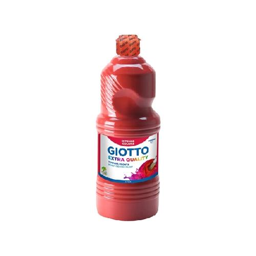 Giotto Tempera Pronta Flacone 1000 ml Rosso Scarlatto – Colore Coprente e Lavabile