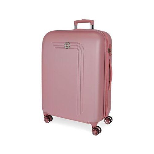 Trolley ABS 4 Ruote Movom – Colore Rosa, 56x80x29 cm