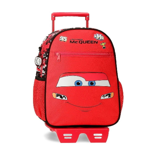 Zaino Adattabile Linea Asilo 33Cm Cars McQueen Rosso