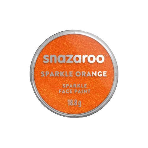 Colore per truccare il viso in cialda acquarellabile 18 ml arancione scintillante | Fard singolo