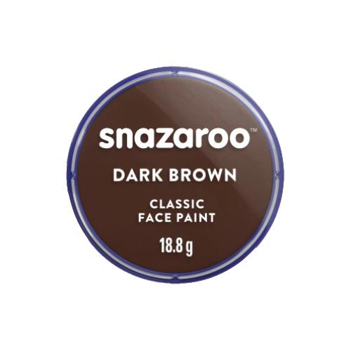 Colore per truccare il viso in cialda acquarellabile 18 ml marrone scuro | Fard singolo