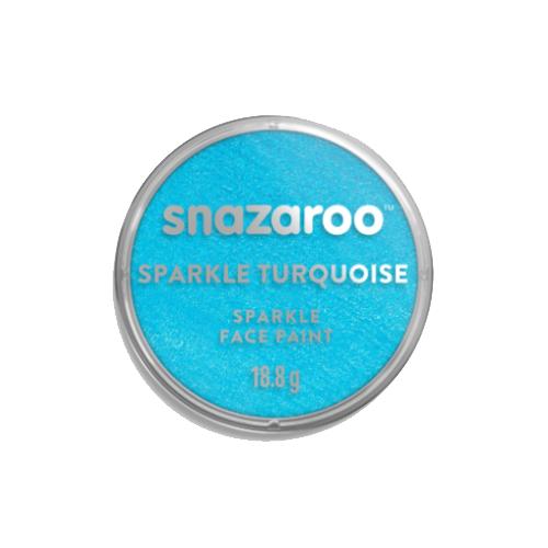 Colore per truccare il viso in cialda acquarellabile 18 ml turchese scintillante | Fard singolo