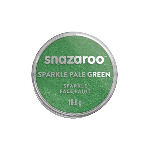 Colore per truccare il viso in cialda acquarellabile 18 ml verde chiaro scintillante | Fard singolo