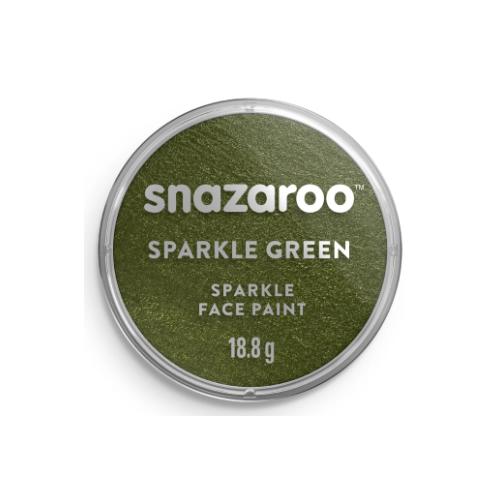 Colore per truccare il viso in cialda acquarellabile 18 ml verde scintillante | Fard singolo