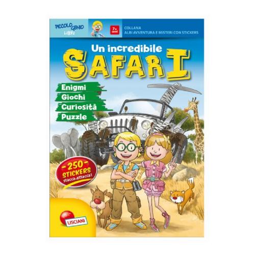 LIBRO PER BAMBINI "ALBI AVVENTURE E MISTERI - UN INCREDIBILE SAFARI"