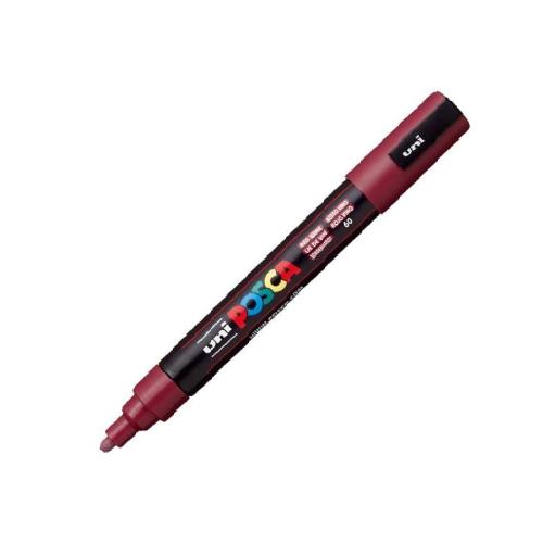 Pennarello Uni Posca PC-5M Rosso Vino – Colore Opaquo Intenso per Disegno e Creatività