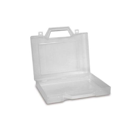 Valigetta vuota in plastica 23x20x4 cm | Contenitore organizzatore per colori, tubetti e accessori artistici 
