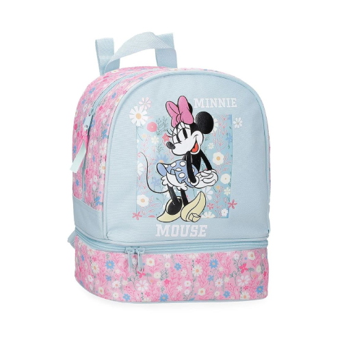 Zaino Portamerenda Disney Minnie Happy 28 cm azzurro