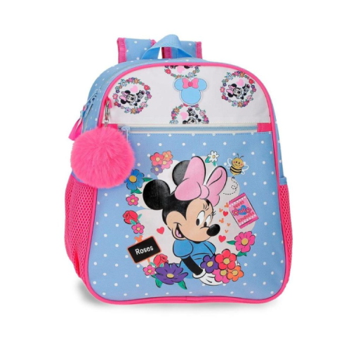 Zaino Adattabile Linea Asilo 33 Cm Minnie Mouse Flowers