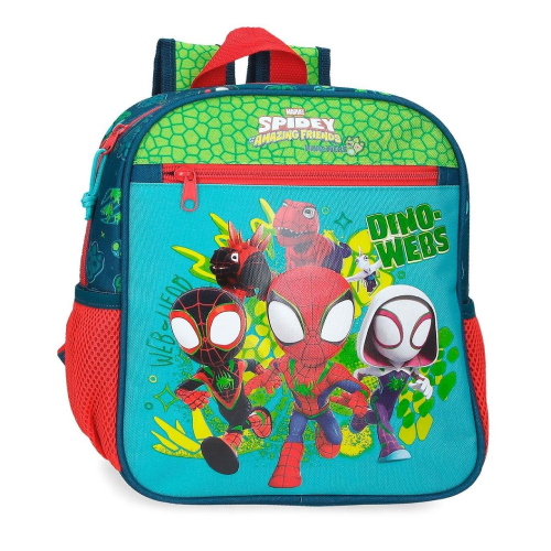 Zaino Adattabile Linea Asilo 28 Cm Spidey Dino Webs