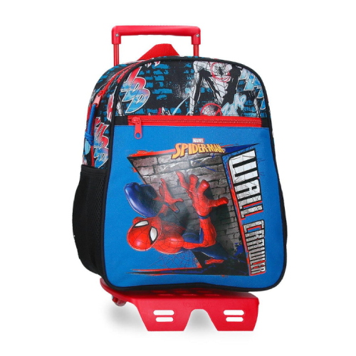 Zaino Trolley Linea Asilo 31 Cm Spiderman Wall Crawler