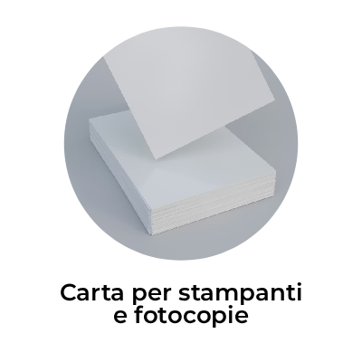 carta per stampanti e fotocopie