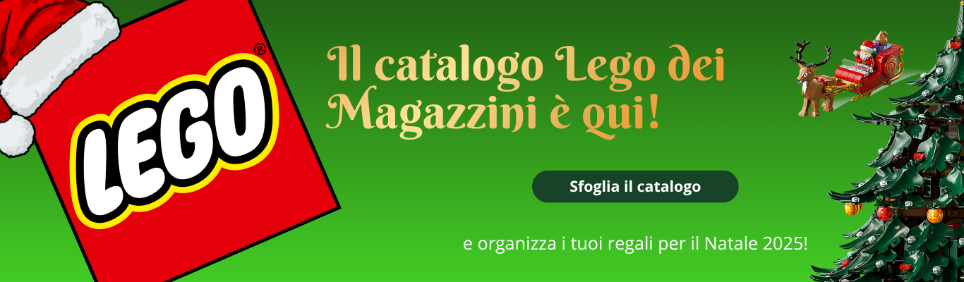 Catalogo LEGO Natale 2025 - Scopri le novità e i set esclusivi LEGO disponibili nei Magazzini per le festività natalizie