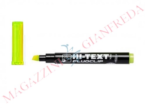 EVIDENZIATORI HI-TEXT FLUOCLIP 7000 GIALLO (12 PZ)