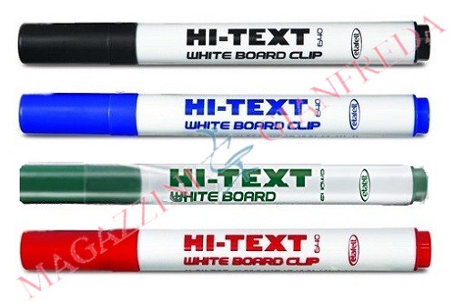 PENNARELLI PER LAVAGNE BIANCHE HI-TEXT 640 WHITE BOARD BLU (12 PZ)